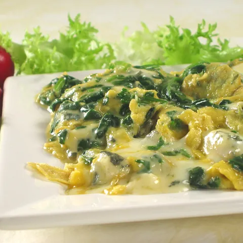 Omlet sa špinatom i gorgonzolom