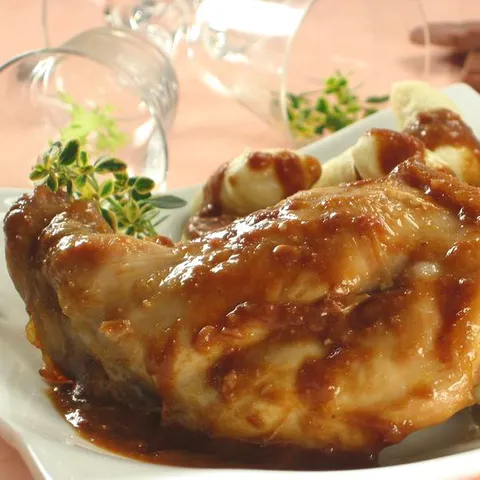Kunić u finom umaku od čokolade