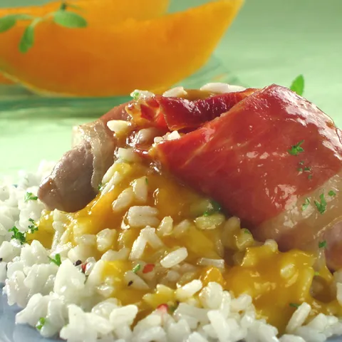 Pikantne roladice u umaku od dinja