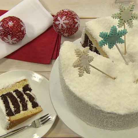 Zimska blagdanska torta
