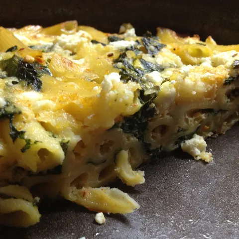 Zapecene makarone sa spanacem