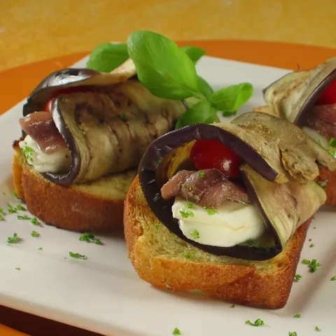 Roladice od patlidžana i mozzarelle