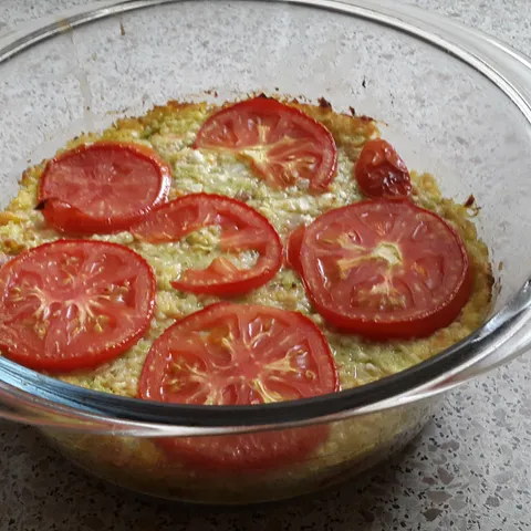Zapečena tikvica sa dimljenom slaninom i sirom