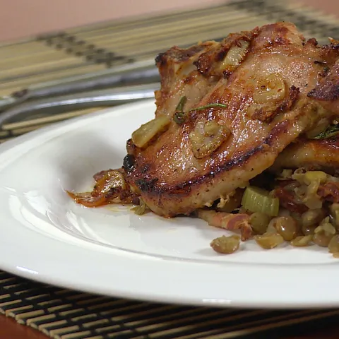 Kotlet s varivom od leće