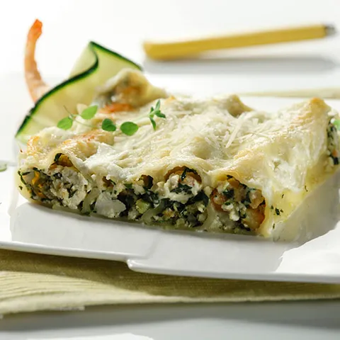 Gratinirani kaneloni s kozicama