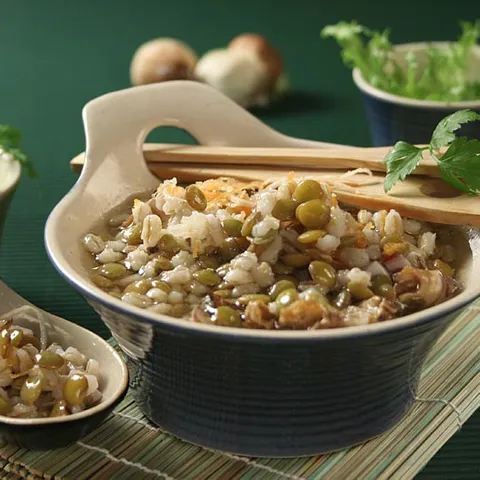 Krupoto z jačmennej kaše a zelenej šošovice