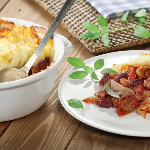 Pastýřský koláč s tuňákem (Shepherd´s pie)