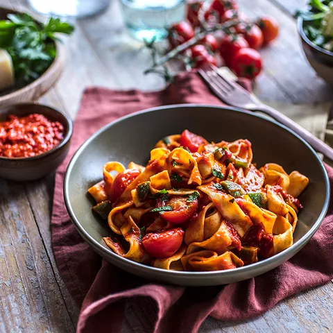 Tagliatelle s Ajvarom