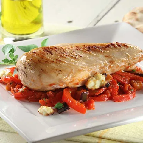 Pečené kuracie prsia so zeleninou