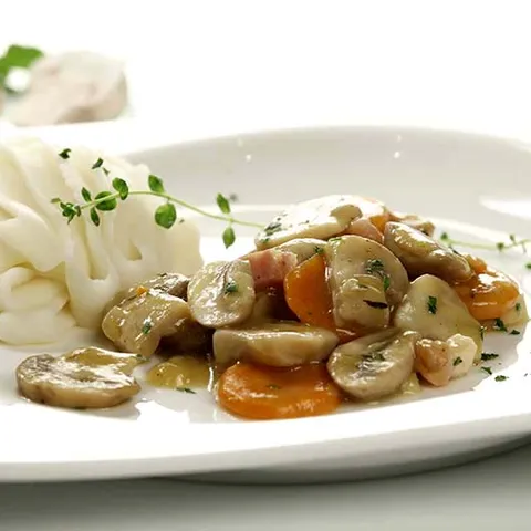 Jemný hubový guláš