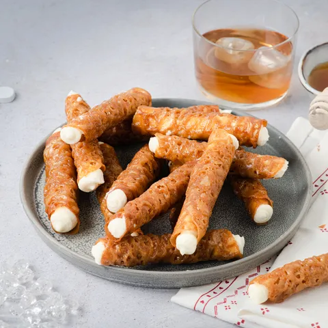 Brandy snaps s mascarpone kremom