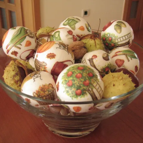 Stiropor kuglice u decoupage (salvetnoj) tehnici