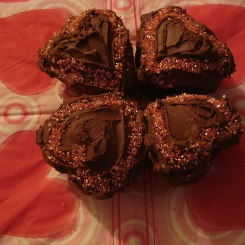 srcoliki čoko cupcakes