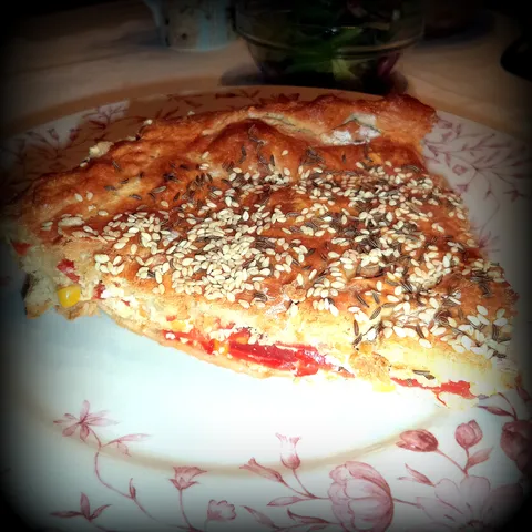 Focaccia sa sirom i paprikama