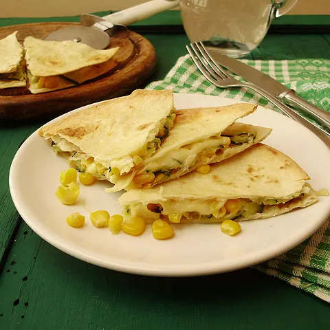 Tortilje s tikvicama i kukuruzom