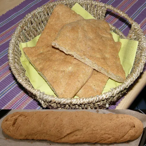 Focaccia/baguette s tikvicama i ricottom
