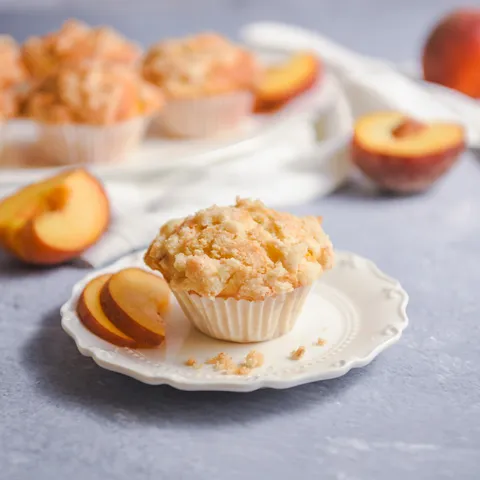 Crumble muffini s breskvama
