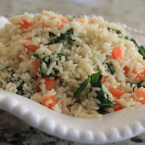 Basmati riza sa karotama i spinatom