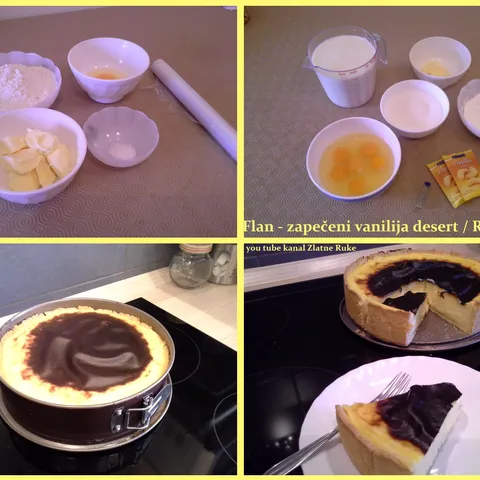 Flan - zapečeni vanilija desert / Rožata