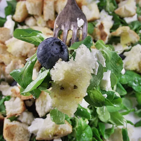 Salata sa matovilcem, borovnicama i feta sirom