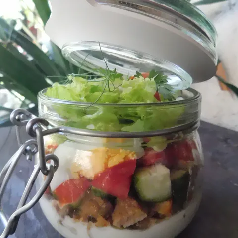 obrok salata iz tegle*cezar salata