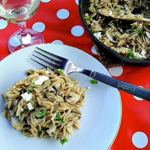 Orzo pasta sa šampinjonima