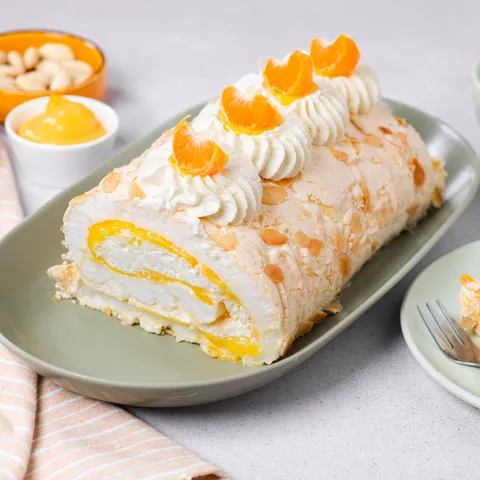 Pavlova rolada s mandarinama